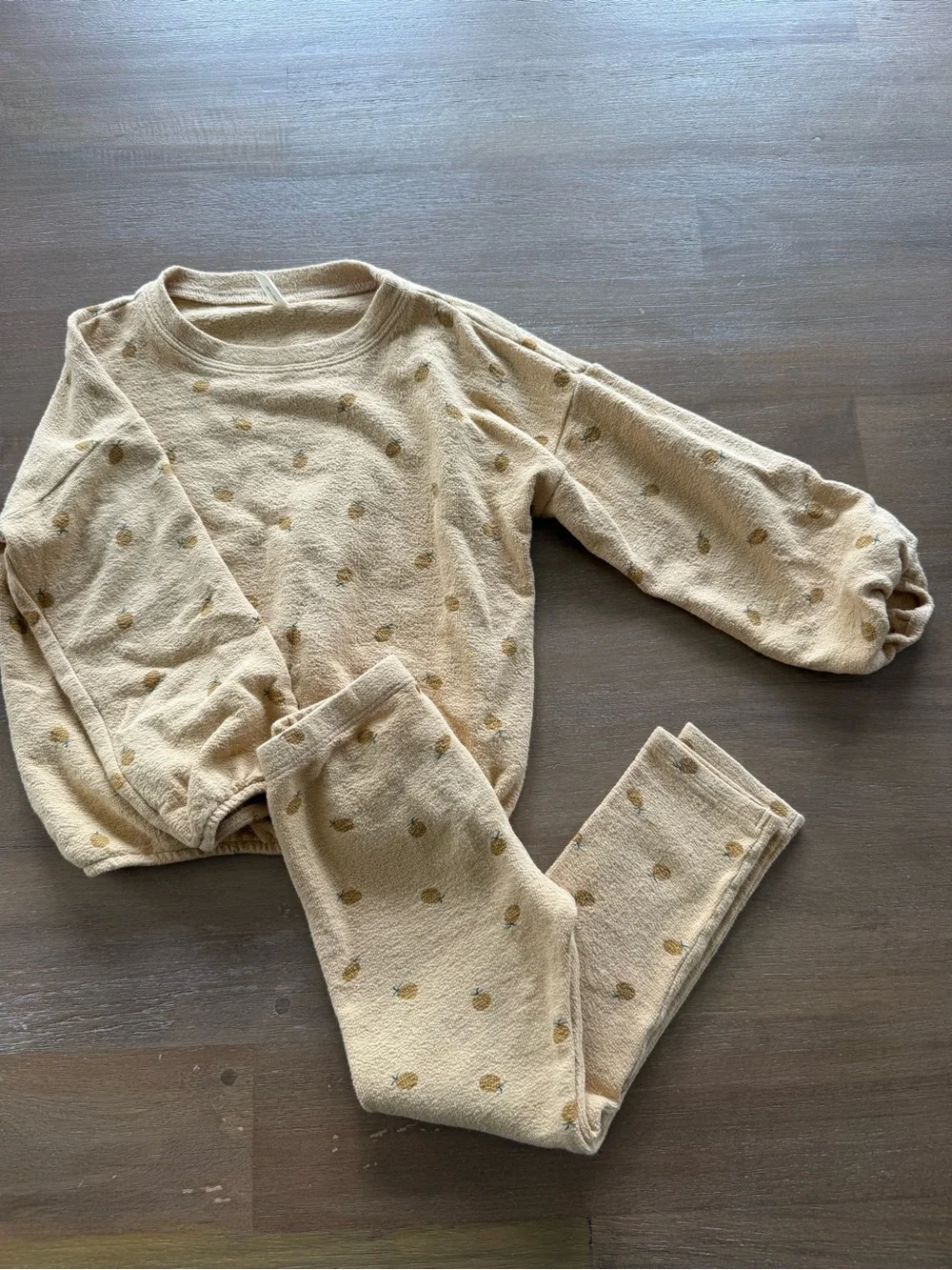 RYLEE + CRU Sweat + Pineapple Towelling Legging & Sweatshirt | Yellow